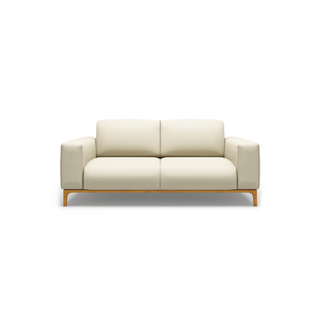 ASPEN-Designer Sofa, Gestell aus Massivholz mit Lederpolsterung-model zweier Sofa