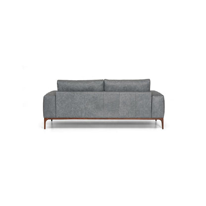 ASPEN-Designersofa, Gestell aus Massivholz mit Lederpolsterung-rücken