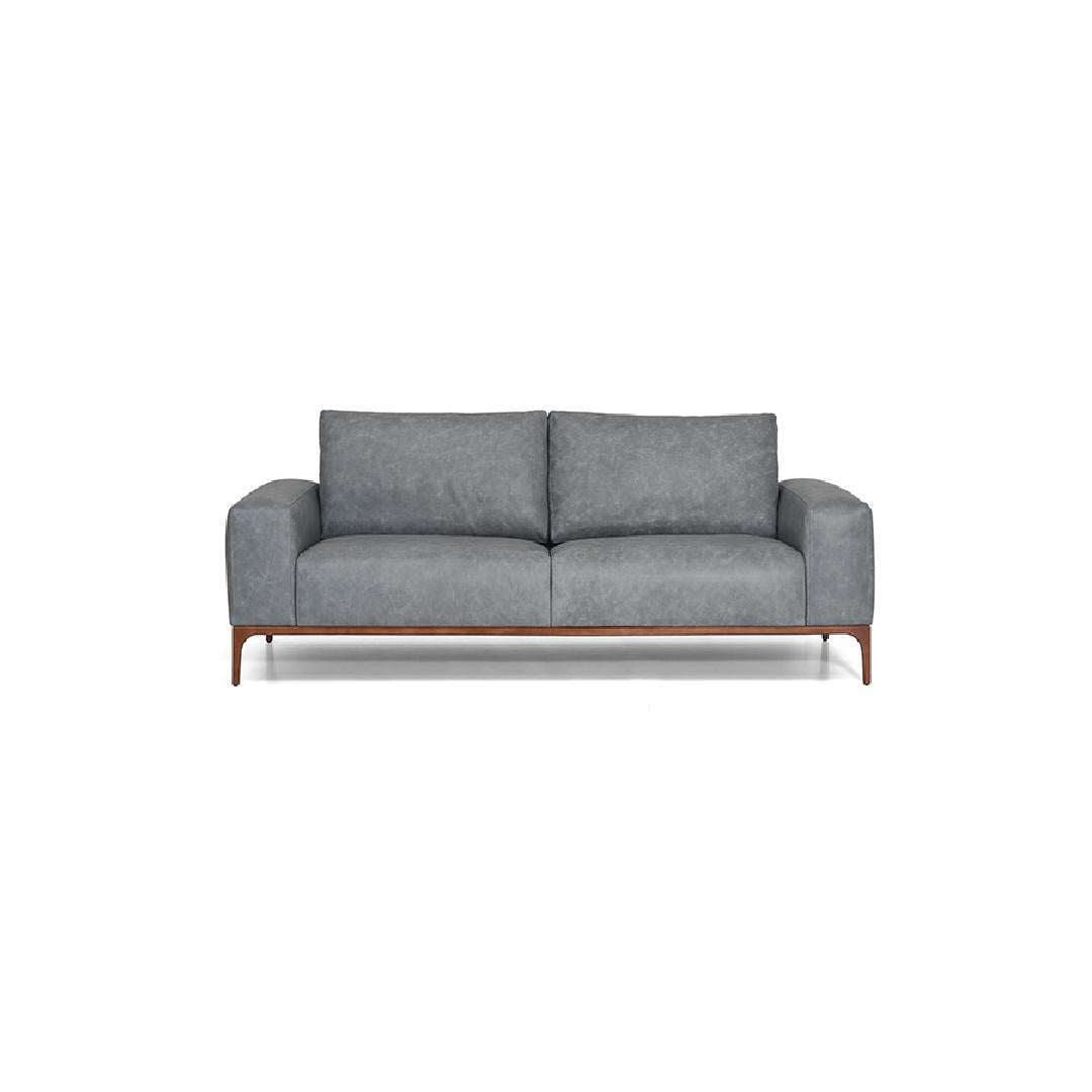 ASPEN-Designersofa, Gestell aus Massivholz mit Stoff oder Lederpolsterung