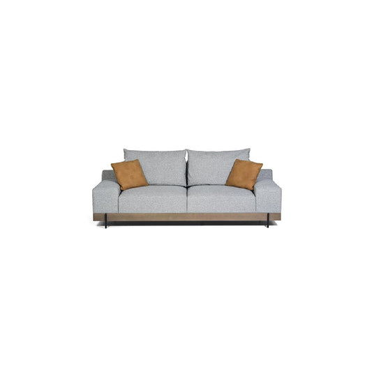 BENVENUTTI-Designersofa, Gestell aus Massivholz mit Stoffpolsterung