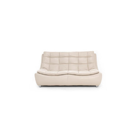 CITY-Designersofa, Gestell aus Massivholz mit Lederpolsterung