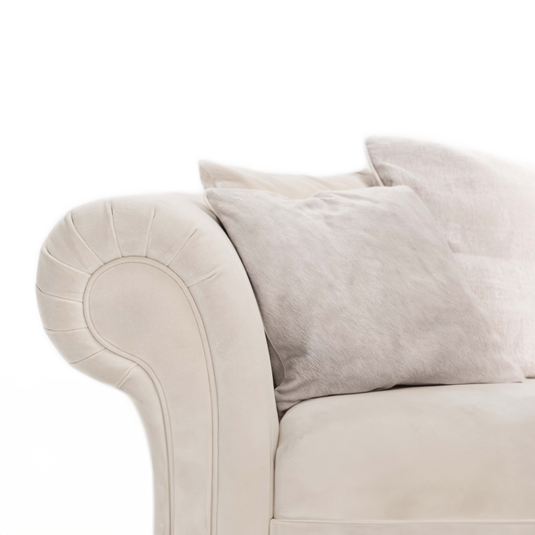 CLASSIC M-Designersofa, Gestell aus Massivholz mit Stoffpolsterung-detail