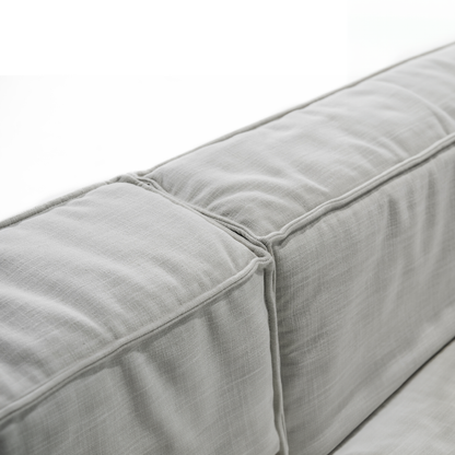 COMBO-Designersofa, Gestell aus Massivholz mit Stoffpolsterung-rücklehne