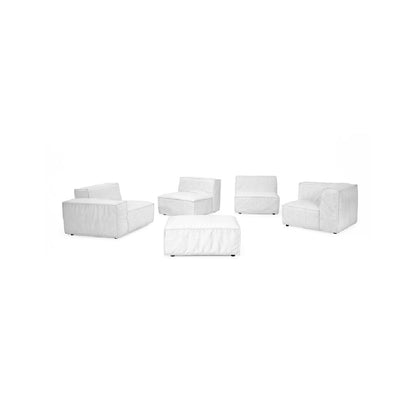 COMBO-Designersofa, Gestell aus Massivholz mit Stoffpolsterung-einzelelemente