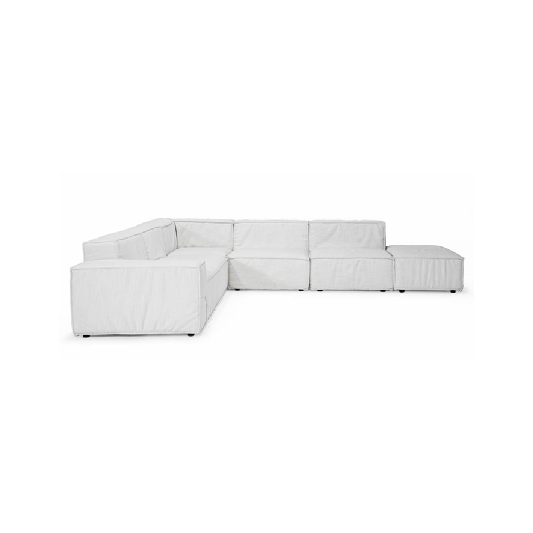 COMBO-Designersofa, Gestell aus Massivholz mit Stoffpolsterung