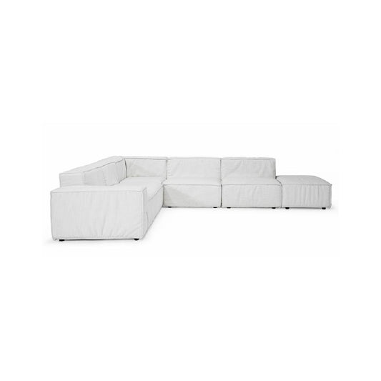 COMBO-Designersofa, Gestell aus Massivholz mit Stoffpolsterung