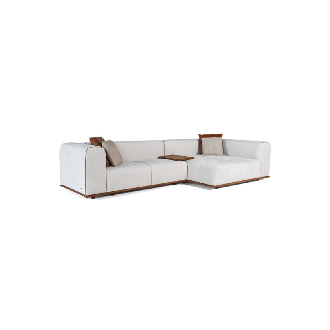 EDEN-Designersofa, Gestell aus Massivholz mit Stoffpolsterung-rechts