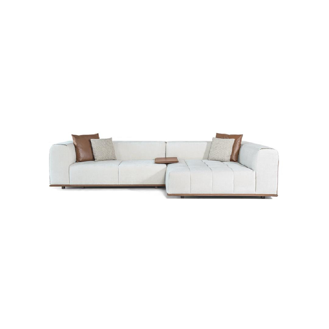 EDEN-Designersofa, Gestell aus Massivholz mit Stoffpolsterung