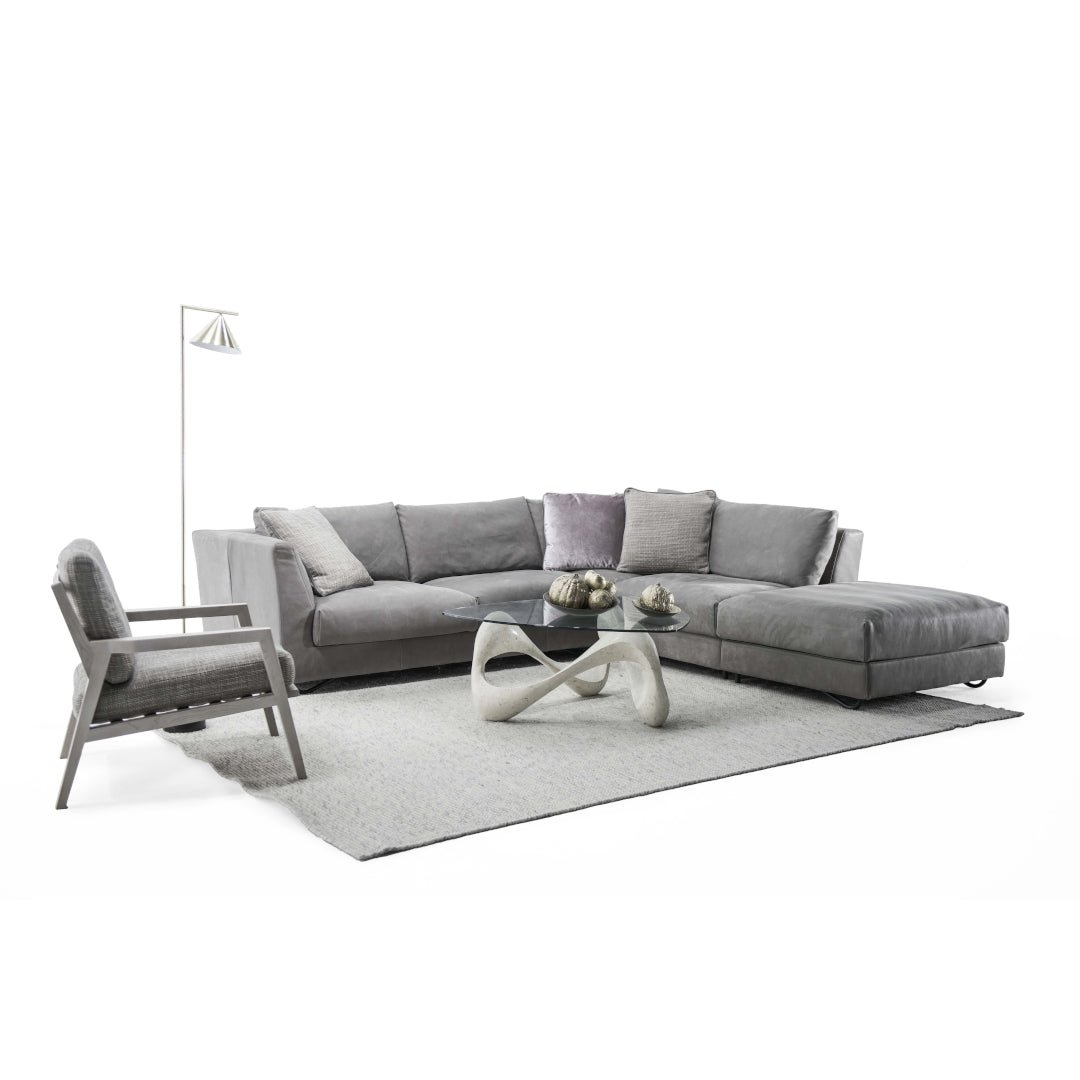 EPIC-Designersofa, Gestell aus Massivholz mit Stoffpolsterung