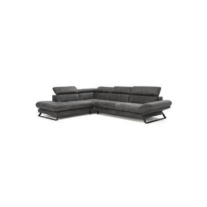 FENIX-Designersofa, Gestell aus Massivholz mit Lederpolsterung-links