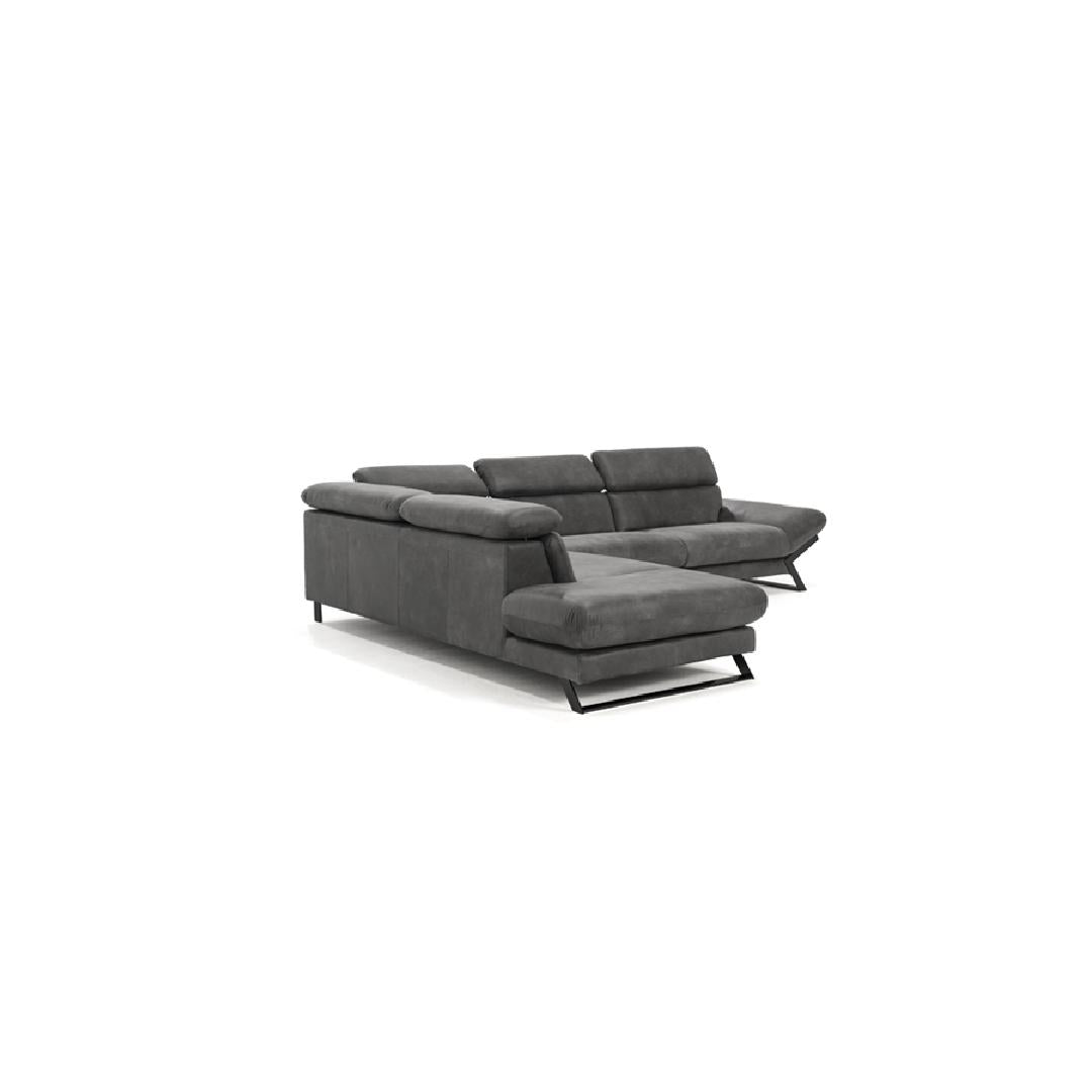 FENIX-Designersofa, Gestell aus Massivholz mit Lederpolsterung-rechts