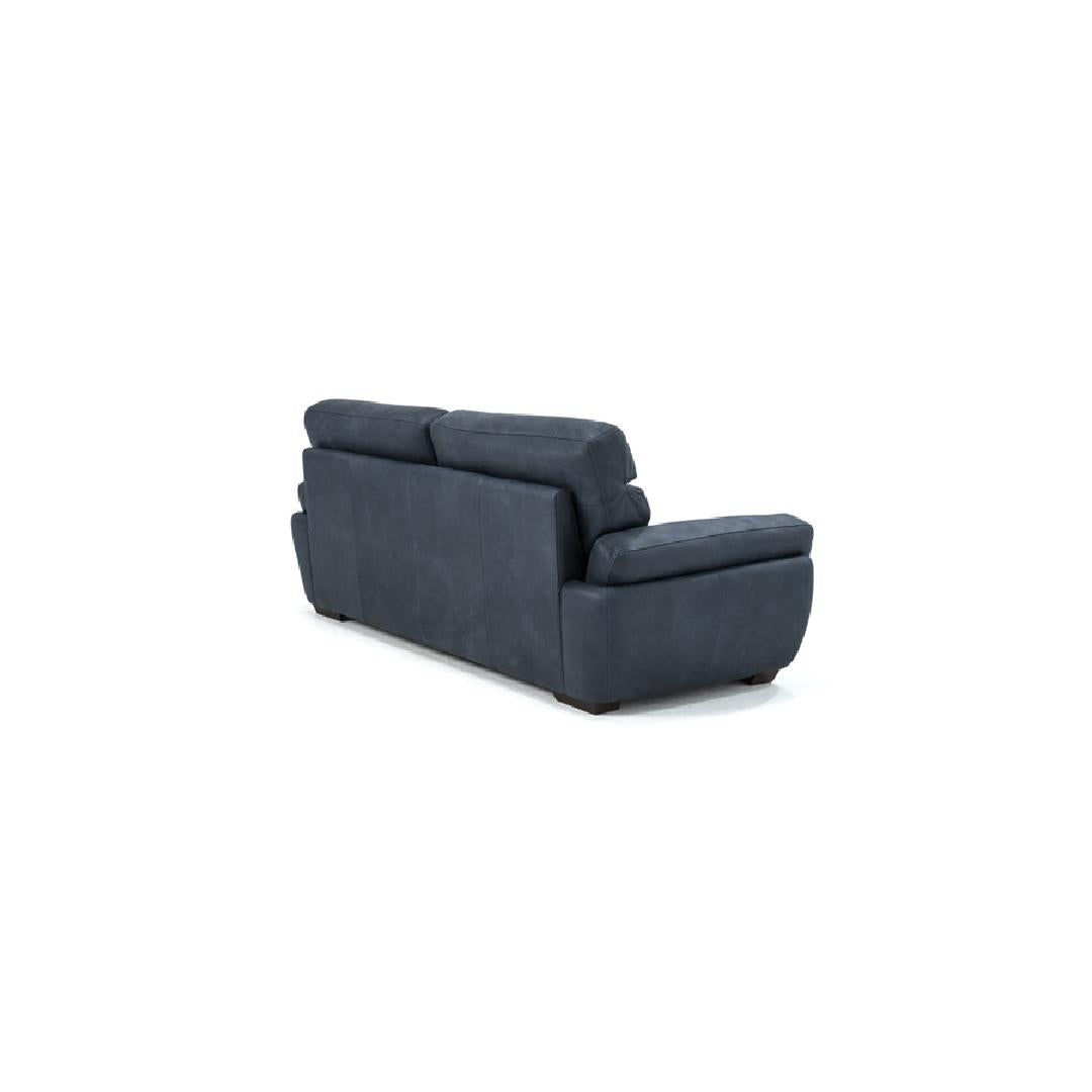 GRAM-Designersofa, Gestell aus Massivholz mit Lederpolsterung-rücken links