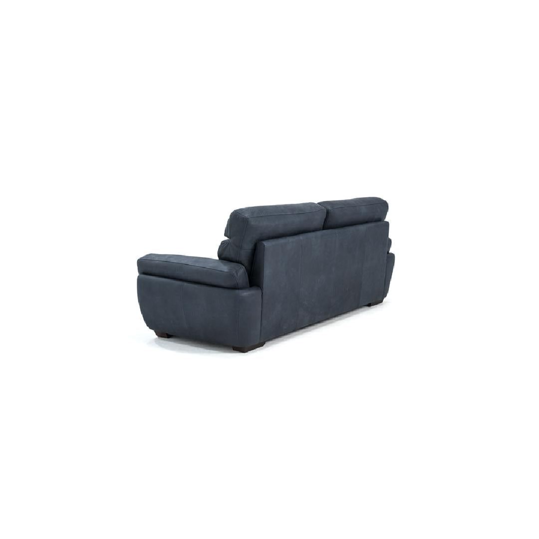 GRAM-Designersofa, Gestell aus Massivholz mit Lederpolsterung-rücken rechts