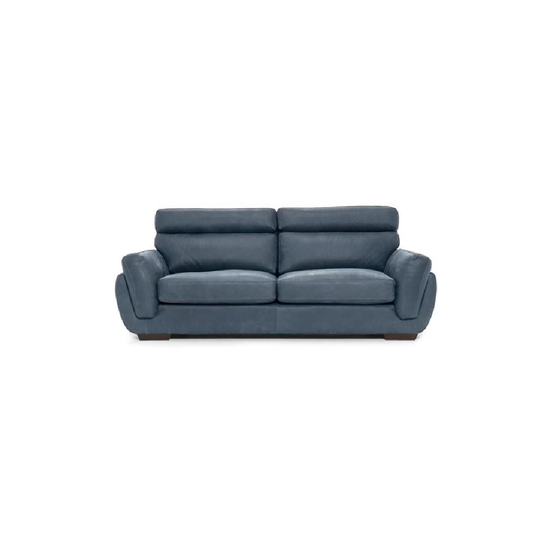 GRAM-Designersofa, Gestell aus Massivholz mit Lederpolsterung