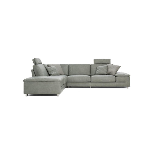 INFINITY-Designersofa, Gestell aus Massivholz mit Lederpolsterung