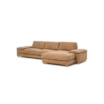 INFINITY R-Designersofa, Gestell aus Massivholz mit Lederpolsterung-links