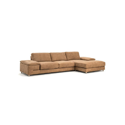 INFINITY R-Designersofa, Gestell aus Massivholz mit Lederpolsterung-rechts