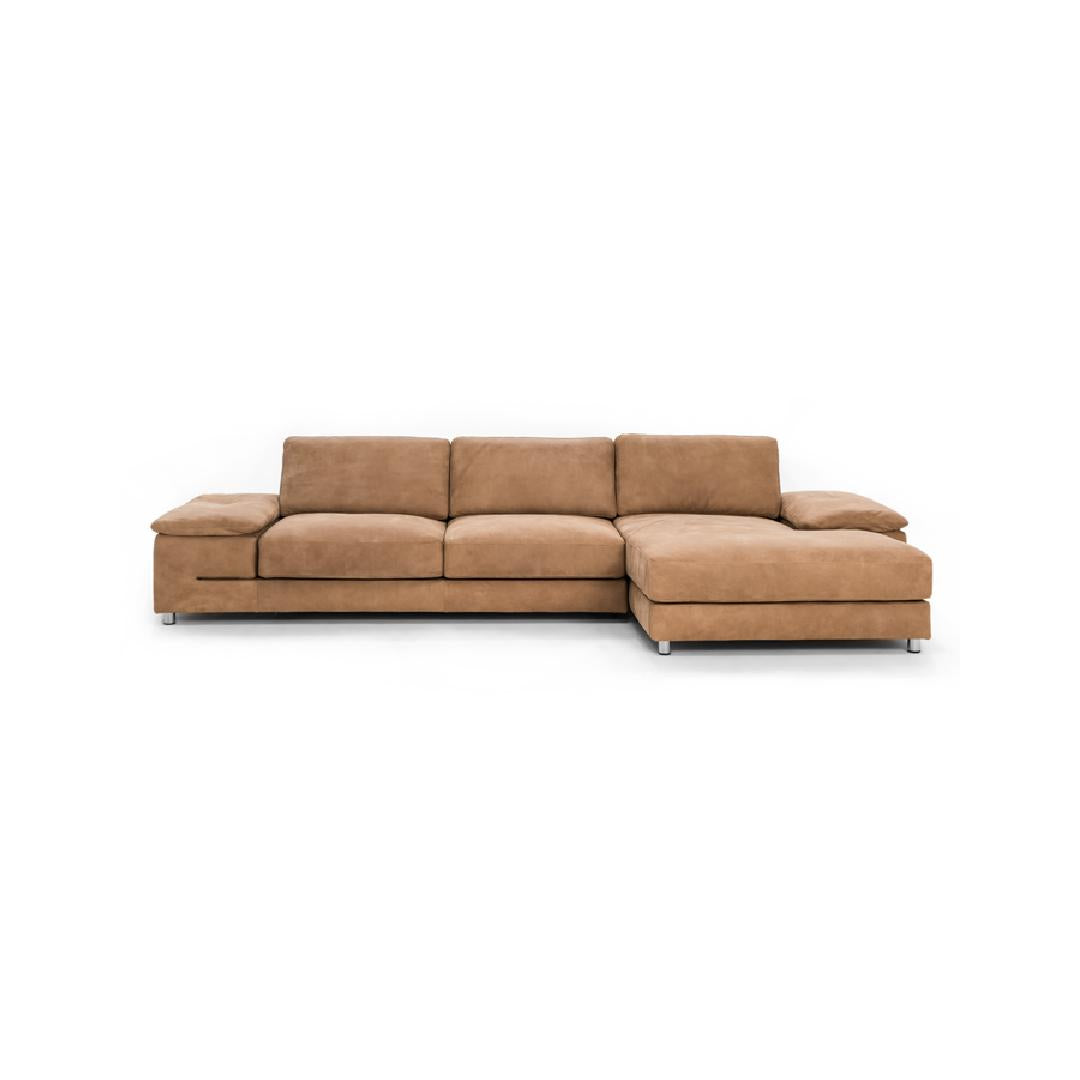 INFINITY R-Designersofa, Gestell aus Massivholz mit Lederpolsterung