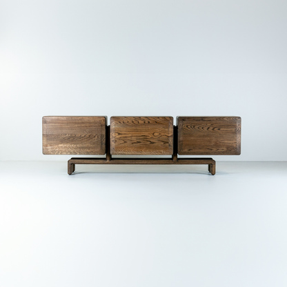 TRODEL-Designer Sideboard aus Massivholz-im Raum