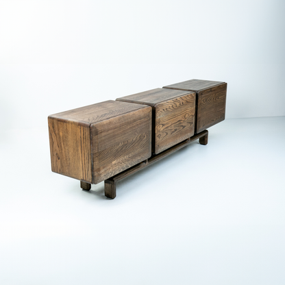 TRODEL-Designer Sideboard aus Massivholz-seite